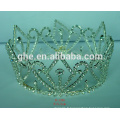 Couronne en métal peigne en forme de perles de cristal couronne tiare coiffeur argenté roi couronne tiaras